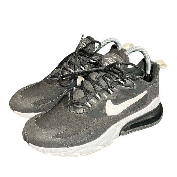 Nike Air Max 270 React Sneakers‎ Running Shoes Black White AT6174-004 US 7.5 - Picture 1 of 7